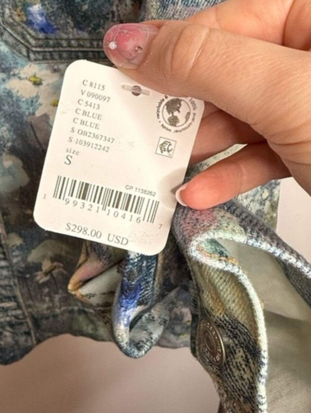 Free People Illusions Denim Jacket We The Free Madison City Tennessee - Picture 5 of 8